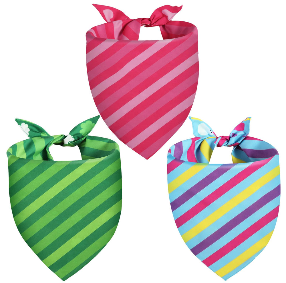Bandana QUQULE San Patricio para perro frente, colores brillantes para combinar con atuendos.