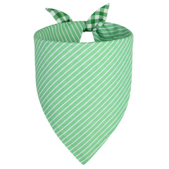 QUQULE bandana para perro verde XL, dos caras, perfecto para fotos divertidas.