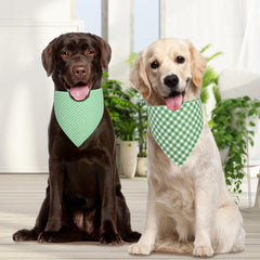 QUQULE bandana para perro verde XL, tela duradera y lavable para uso diario.