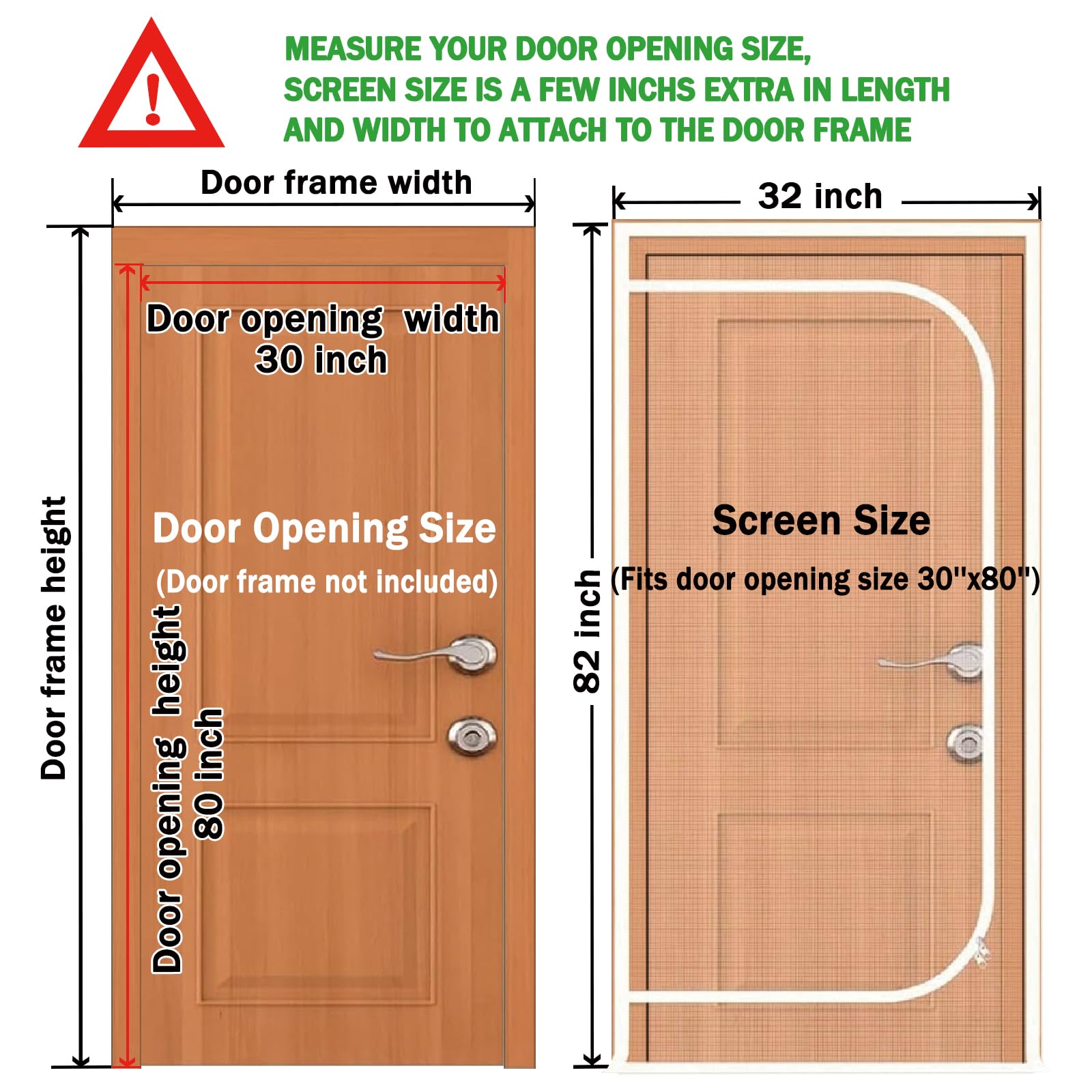 Puerta malla QWR con adhesivo y velcro: instalación rápida y segura.
