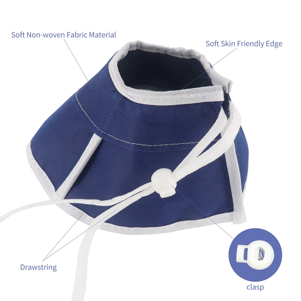 QIYADIN collar elisabetano para gato flexible: evita movimientos bruscos.