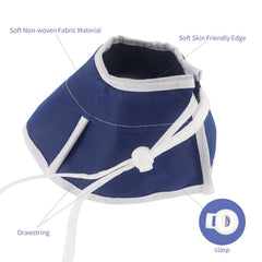QIYADIN collar elisabetano para gato flexible: evita movimientos bruscos.