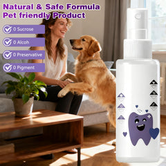 PawBright Dental Plus con tapa, dosificador para medir una dosis diaria.