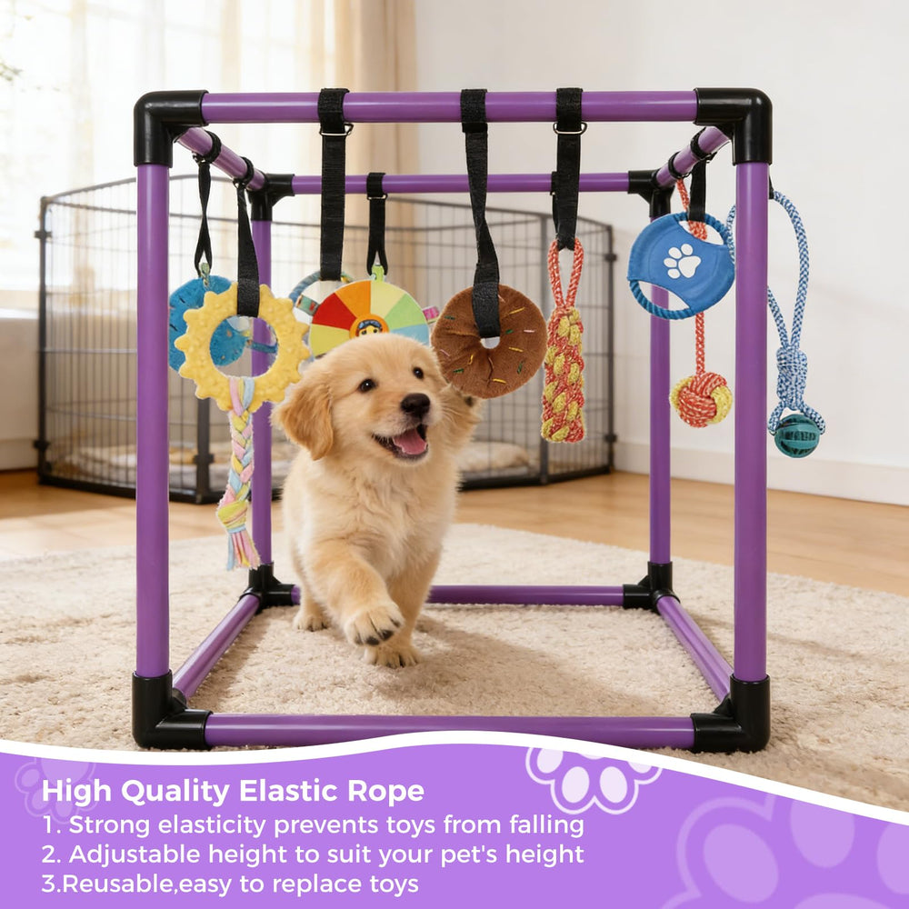 Qyswskj cintas-elasticas-ajuste-altura: ajuste fácil para cachorros que crecen.