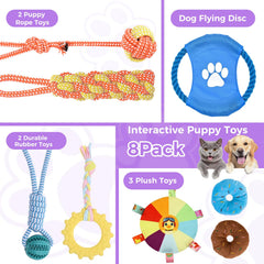 Qyswskj juguetes-colgantes-interactivos: estimulación sensorial divertida para cachorros.