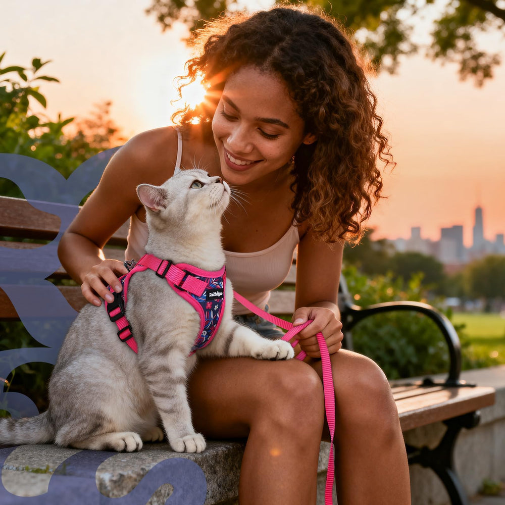 rabbitgoo arnés color coco fucsia para estilo distintivo
