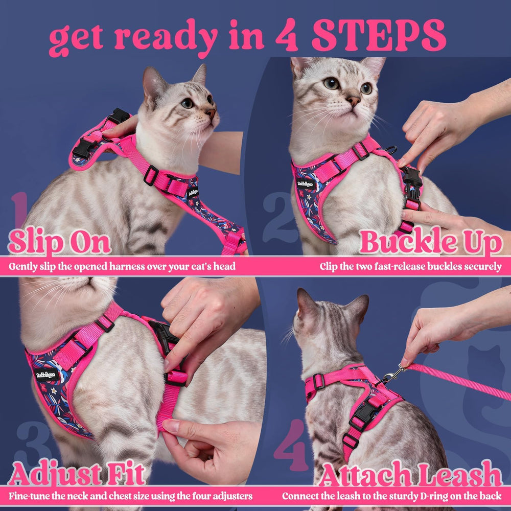 rabbitgoo arnés para paseos al exterior para gatos exploradores
