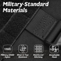 Arnés Rabbitgoo con MOLLE lateral para accesorios y comodidad en paseos