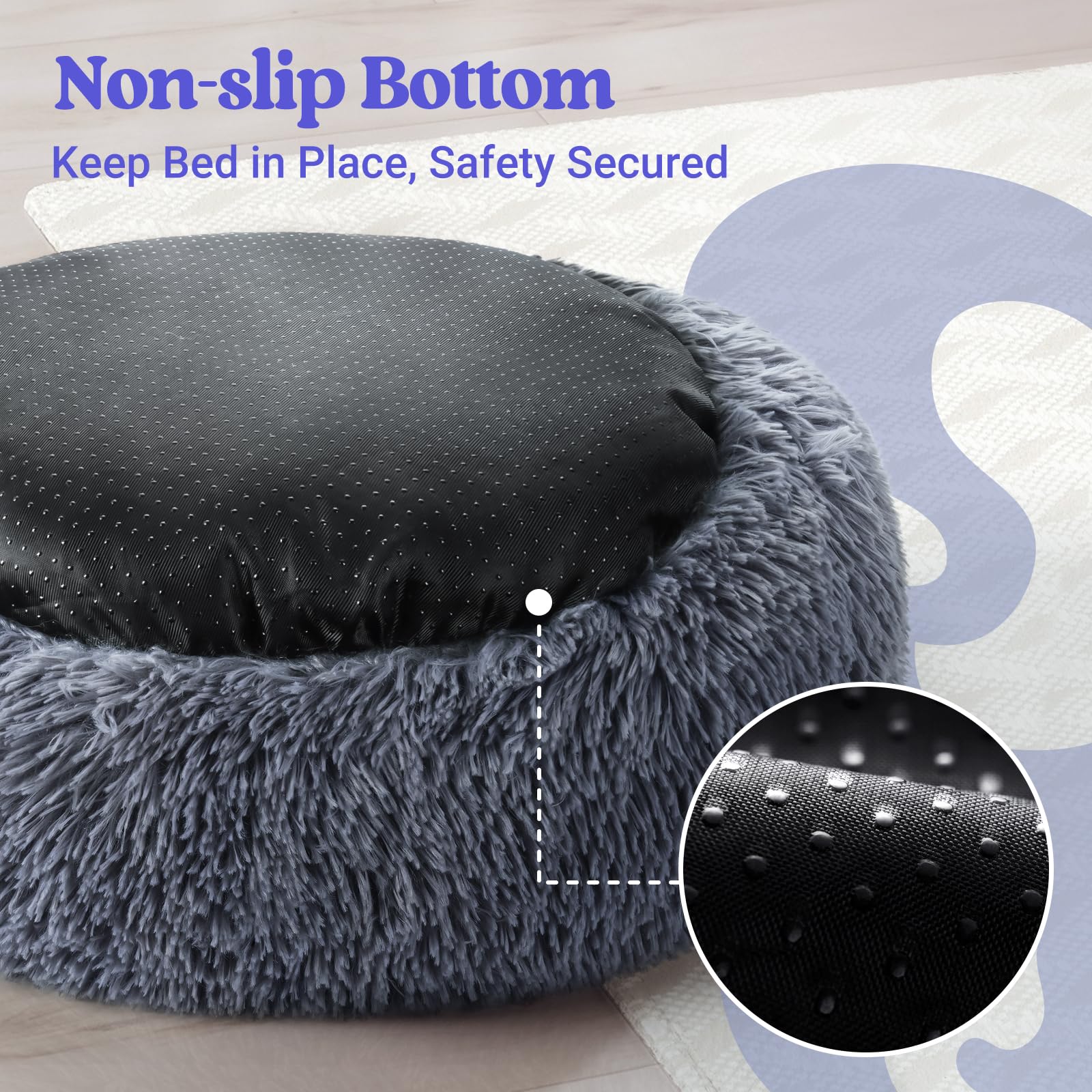 Rabbitgoo cama gati-canto almohado, soporte para la cabeza.