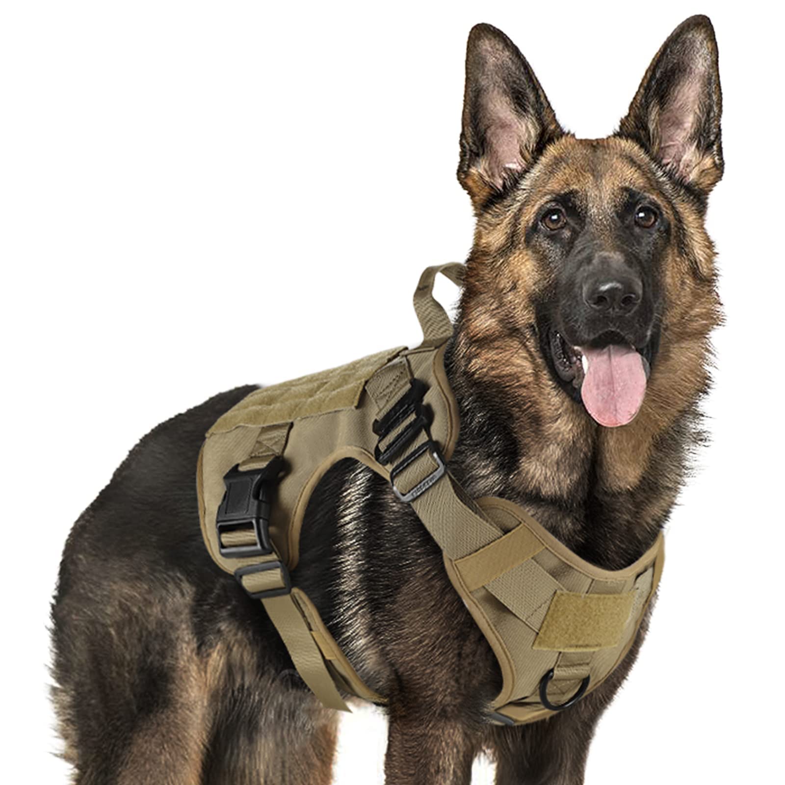 Rabbitgoo arnés táctico para perros grandes con ajuste cómodo y control seguro