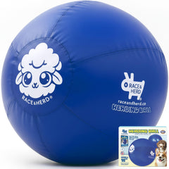 Race&Herd 18 pulgadas bola de pastoreo azul, perfecto para entrenamiento al aire libre.