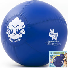 RaceHerd 30 pulgadas XXL bola de pastoreo azul, ideal para juego al aire libre.