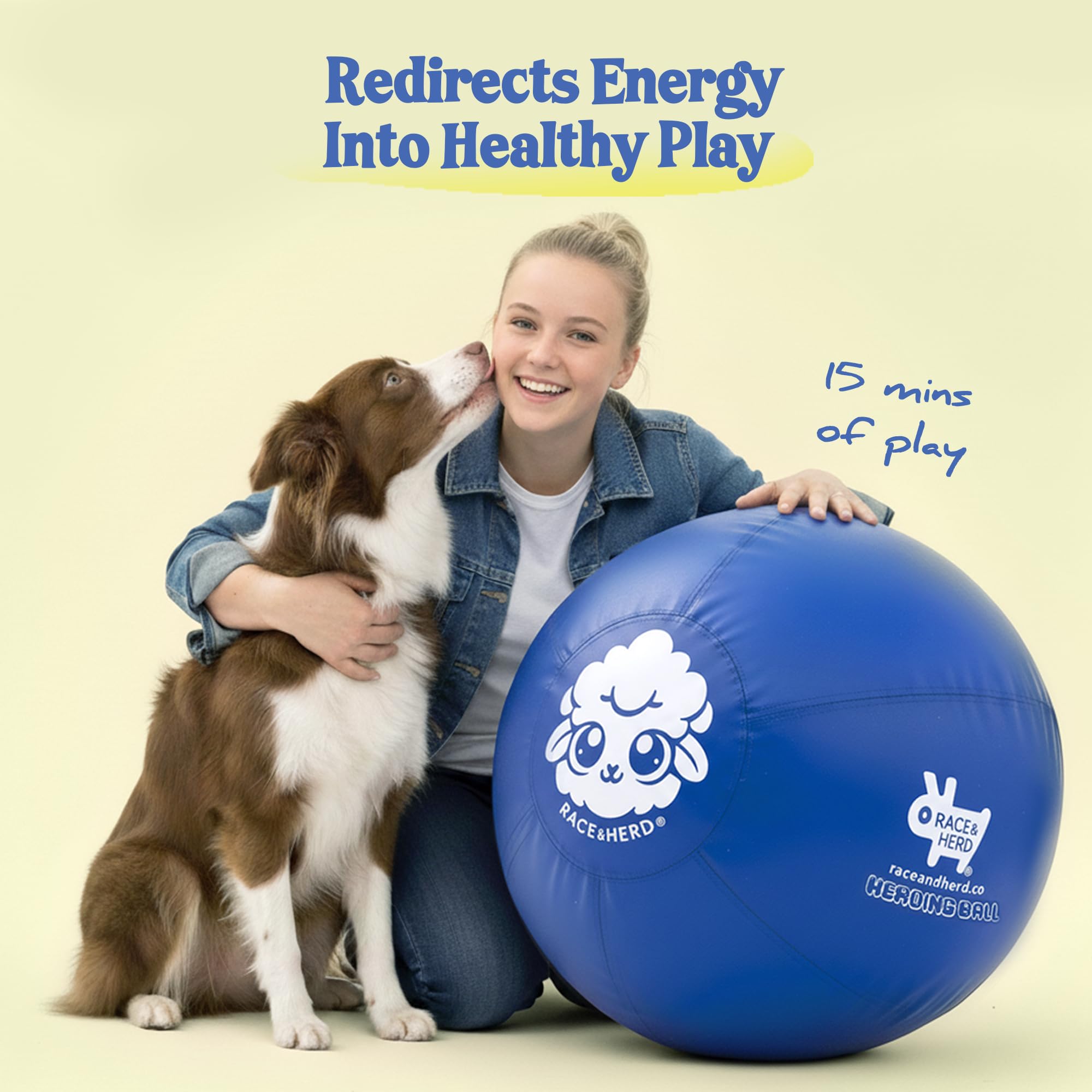 Race&Herd balón seguro y no tóxico para perros activos