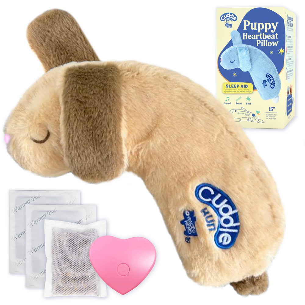 Race&Herd CuddleBun, foco en latido, ideal para consuelo nocturno del cachorro.