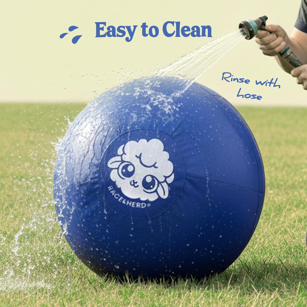 Race&Herd bola que flota en agua, ideal para juegos acuáticos.