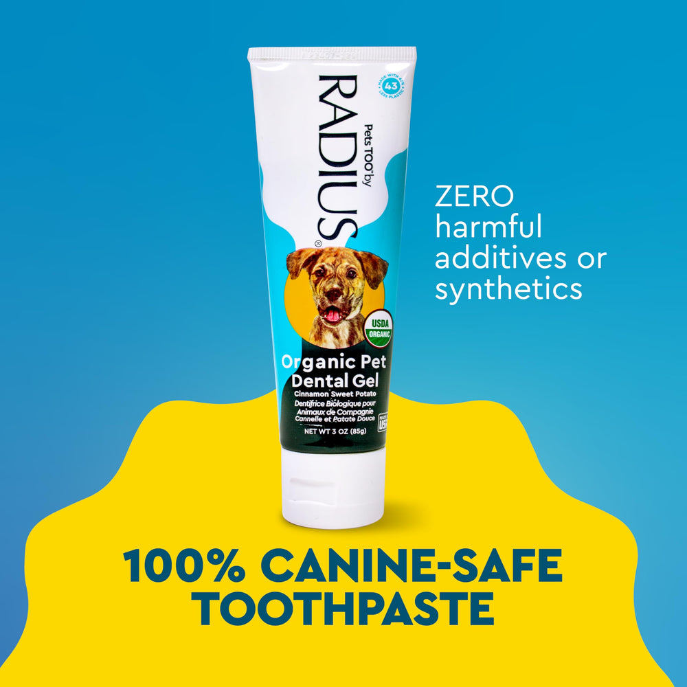 Radius pasta dental canina ideal para rutina diaria oral.