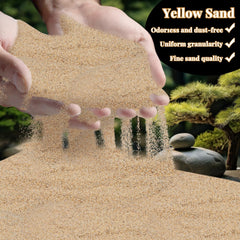 RAINFLOW arena amarilla para jardín zen, fomenta concentración y calma durante la meditación