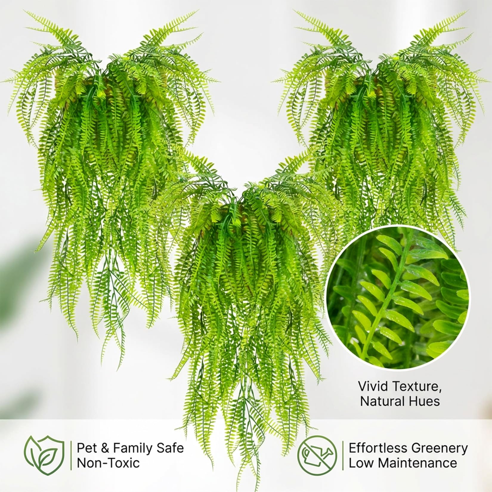 RAINFLOW planta colgante para habitat de reptiles, crea zonas de descanso y escondite.