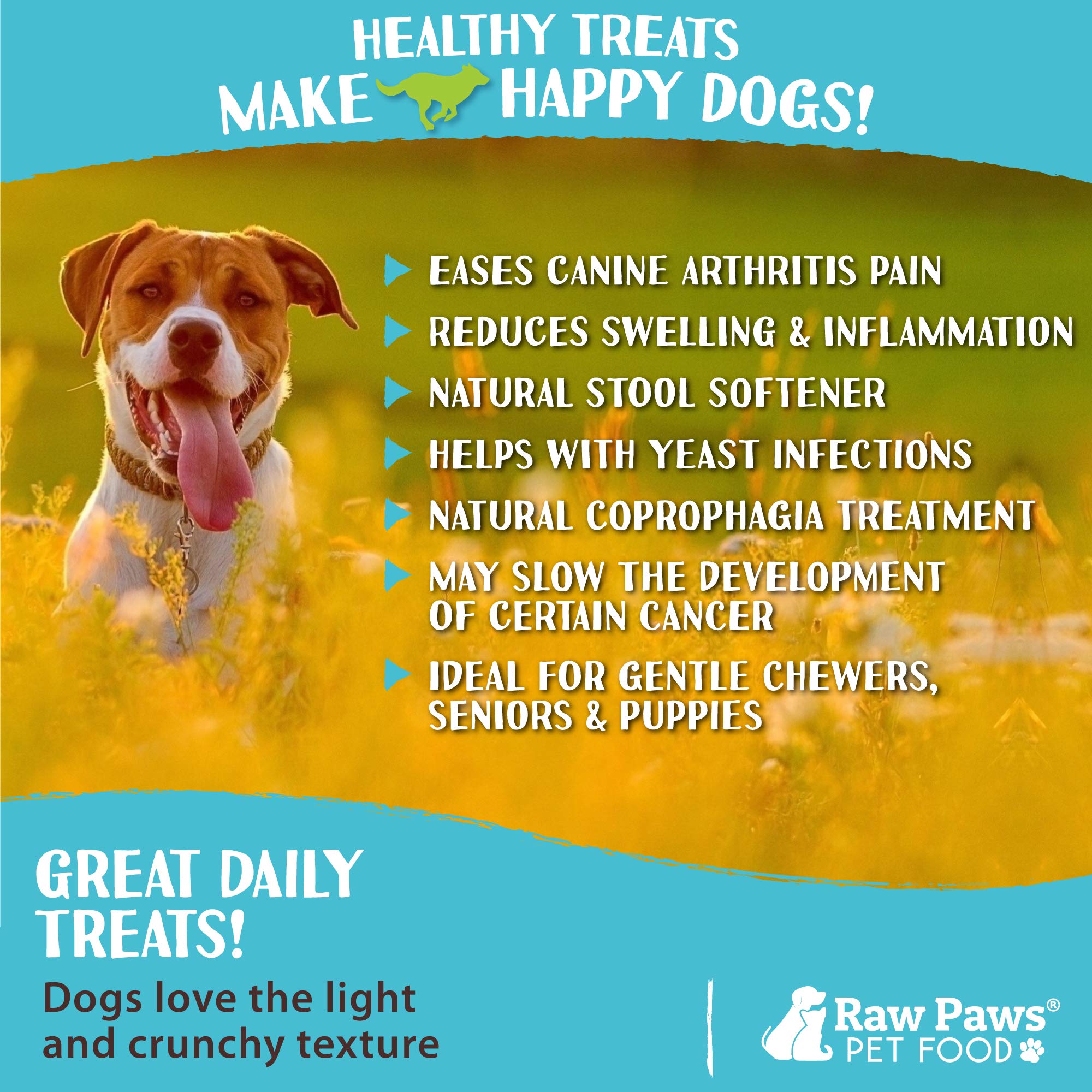 Raw Paws aptos para cachorros en dentición y perros mayores.