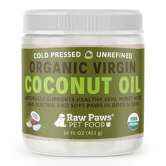 Raw Paws Aceite de Coco Orgánico Virgen en bote para piel suave