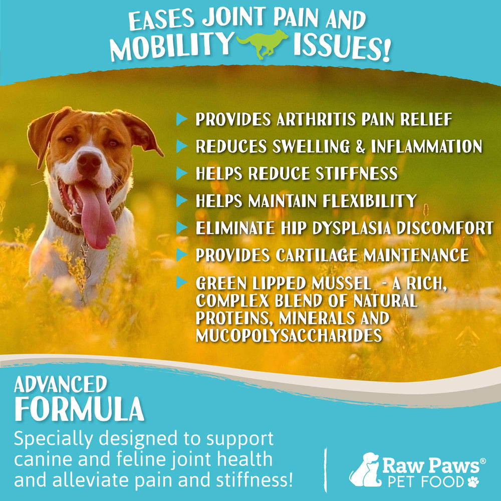 Raw Paws glucosamina y condroitina natural, nutriente para articulaciones