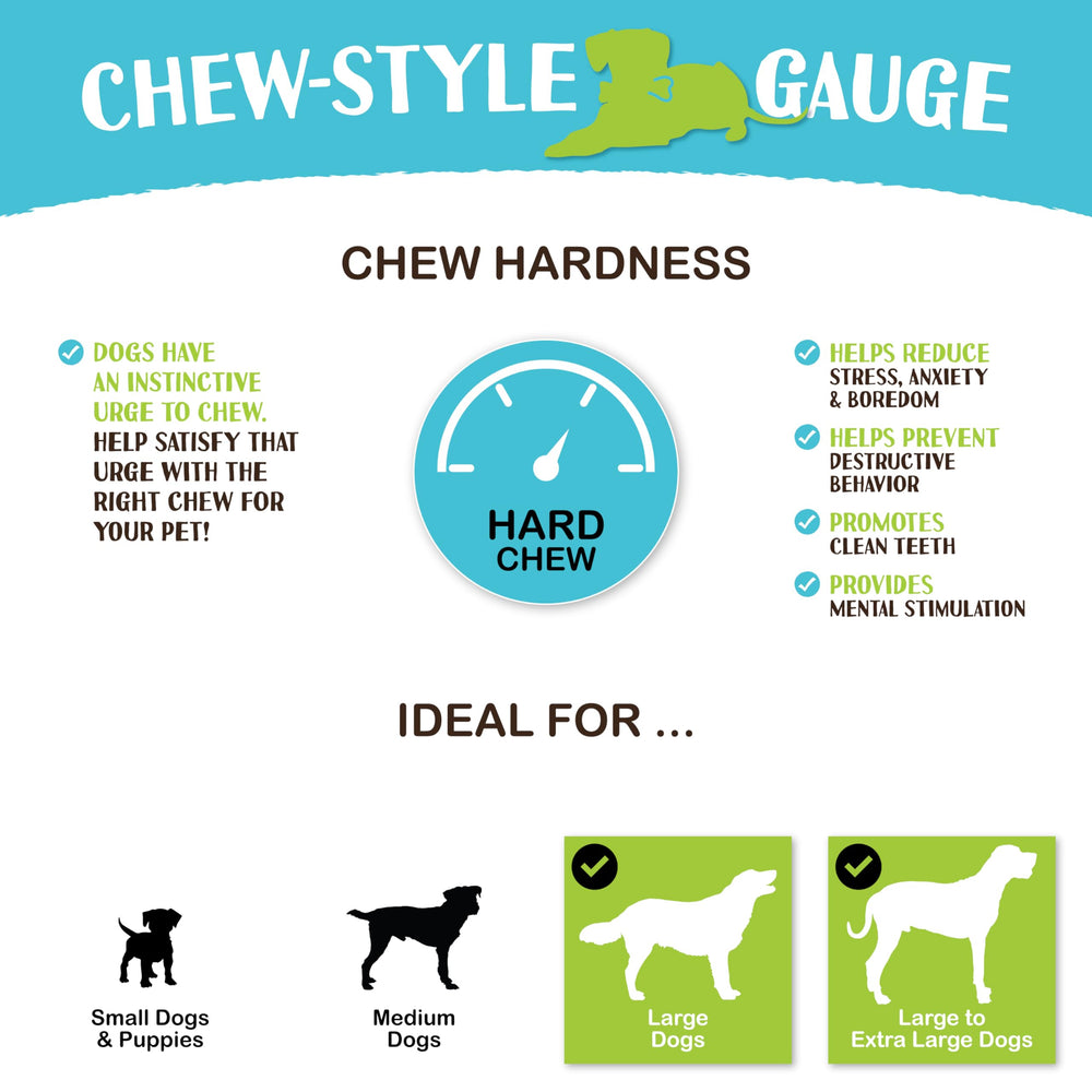 Raw Paws Pack variedad dientes grandes, 10 unidades, opciones de entretenimiento y cuidado dental