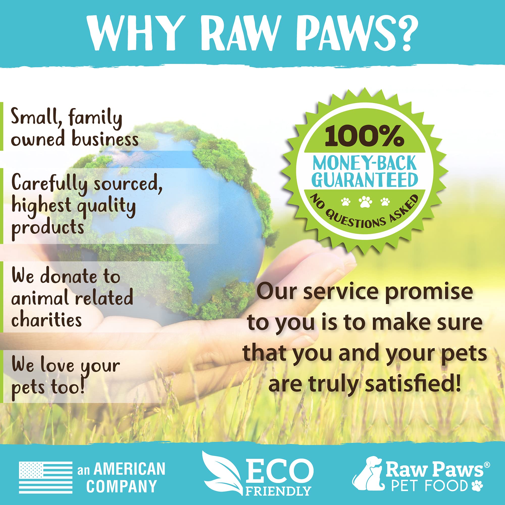 Raw Paws Perro masticando hueso crudo grande, experiencia de juego segura
