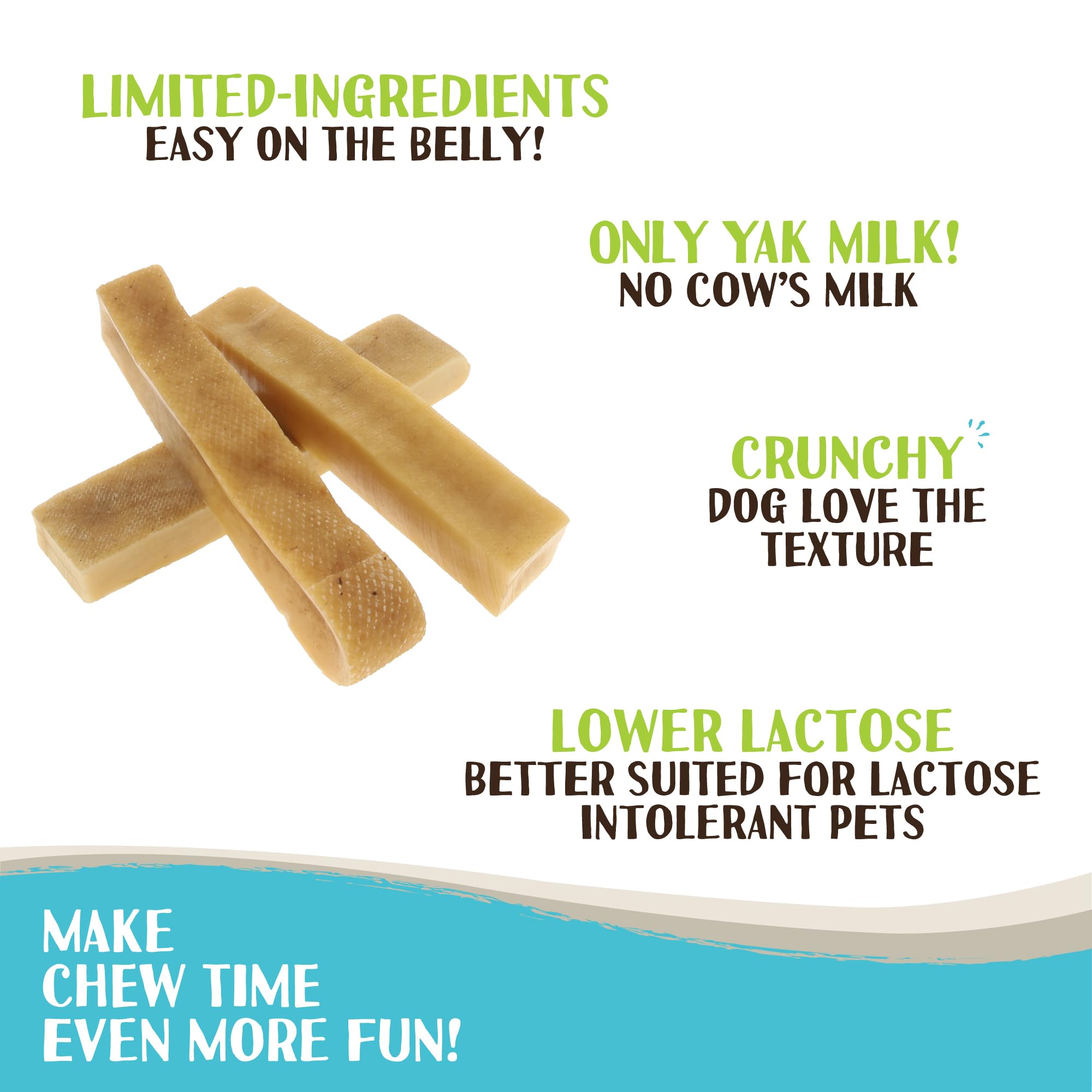 Raw Paws Yak Chews durabilidad para mordedores agresivos y masticación prolongada