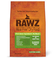 Rawz alimento seco para perros, empaque visible para almacenamiento fácil