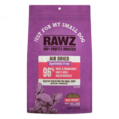 Rawz alimento seco para perro pequeño con res y leche de cabra, nutrición concentrada.