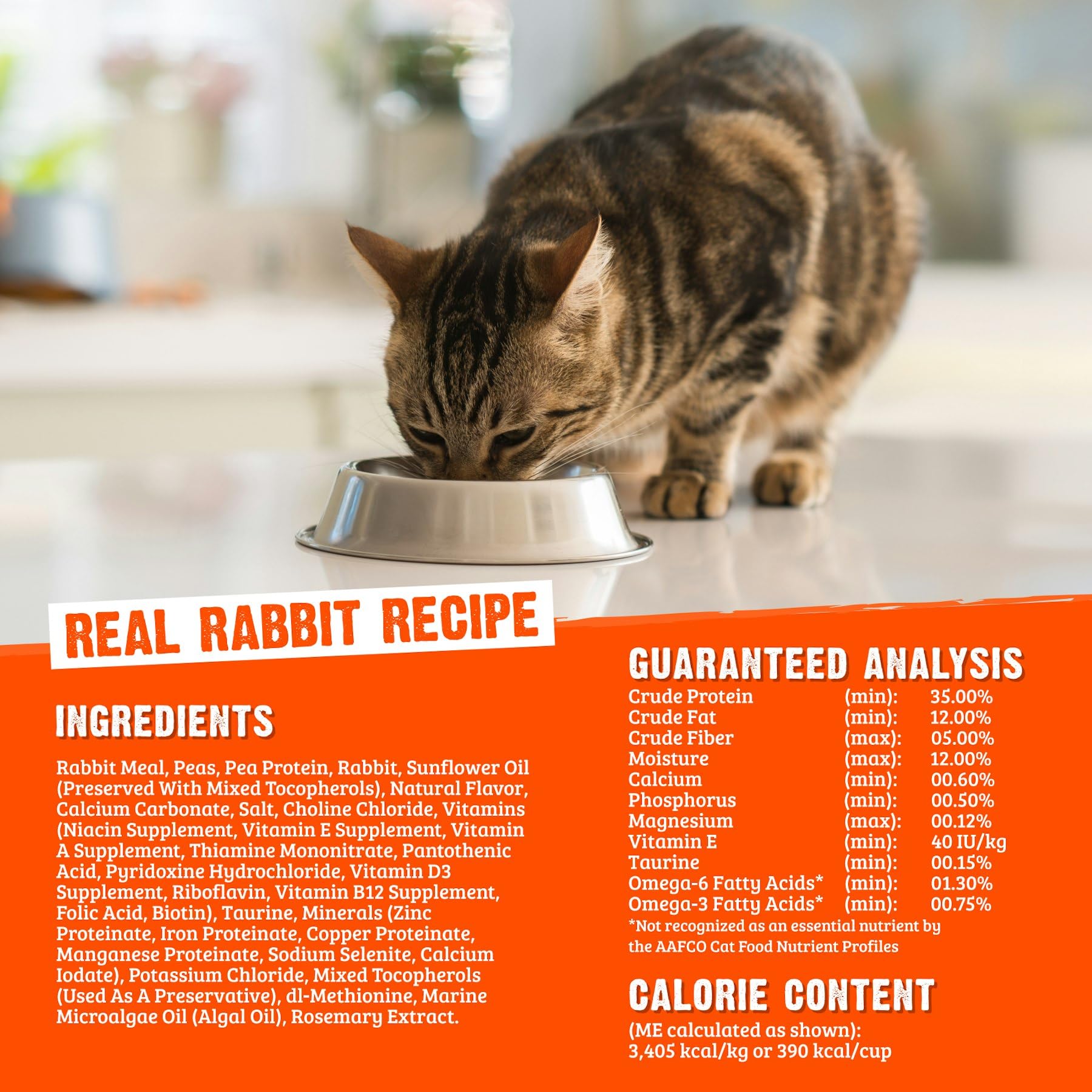 Rawz comida seca para gatos, porciones prácticas para uso diario