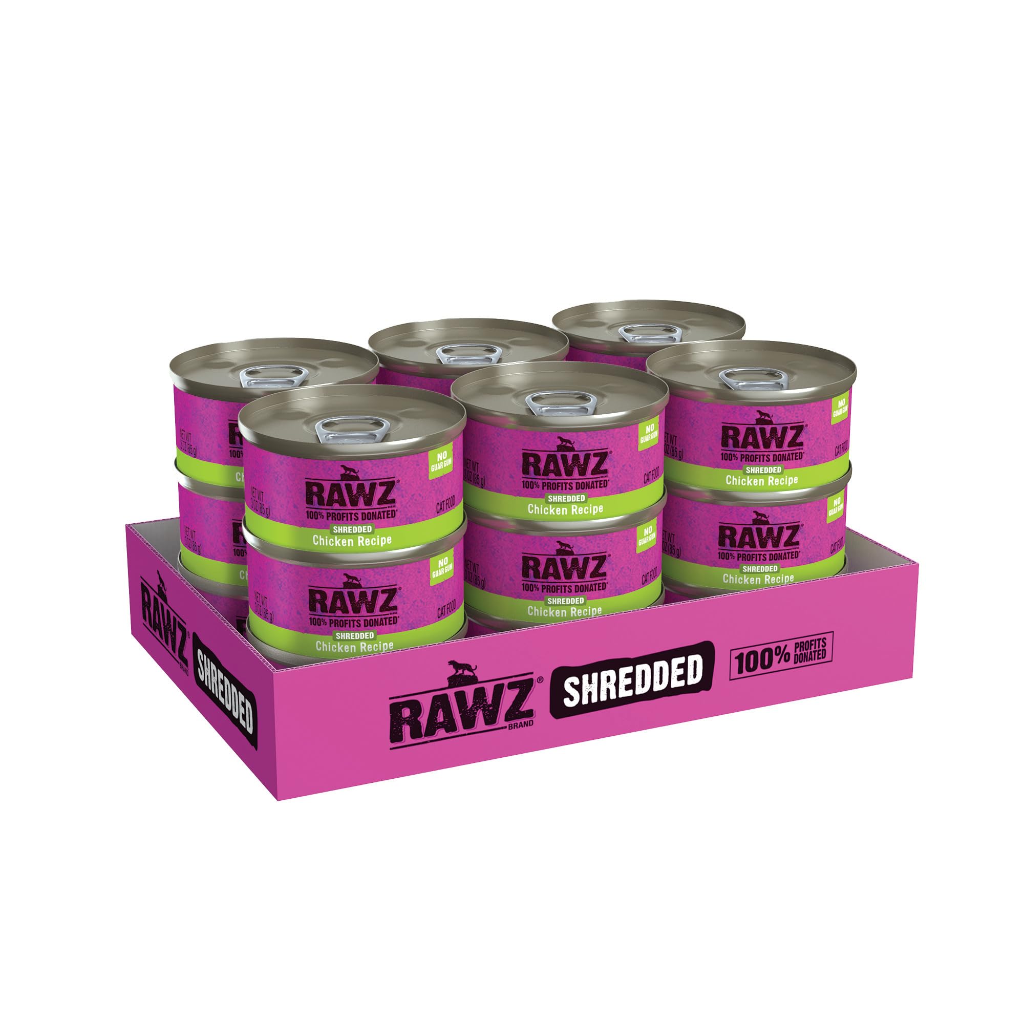 Rawz envase de 18 latas, conveniencia para comidas semanales