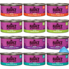 Rawz Gato Lata Pollo con Pato: sabor jugoso para la comida diaria.