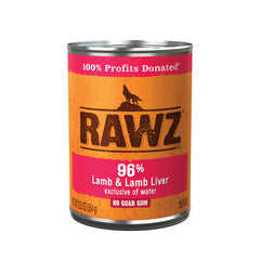 Rawz lata de cordero al 96% carne, ideal para una dieta de alta proteína.