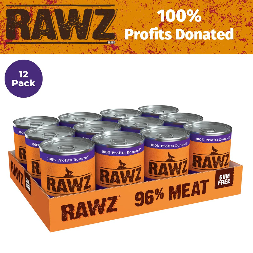 Rawz lata pato y hígado, sabor apetitoso para perros.