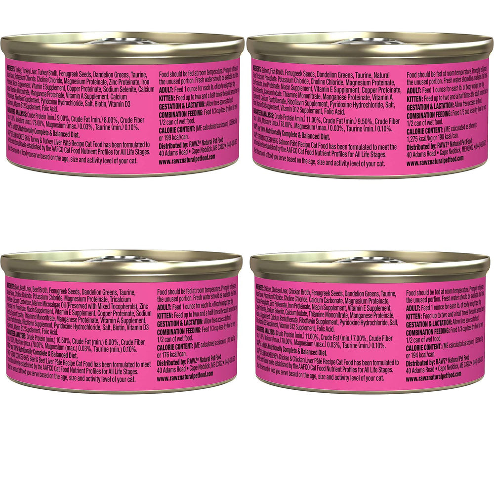 Rawz Pate para gato pollo en lata, ideal para textura suave
