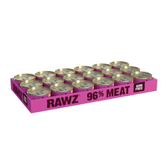 Rawz Paté para gatos, ingredientes reales visibles, sin BPA.