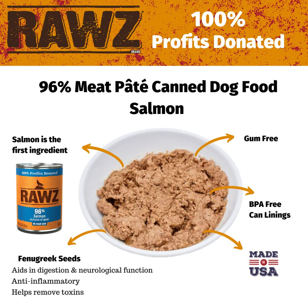 Rawz primer ingrediente carne salmón, sin agua y alta proteína