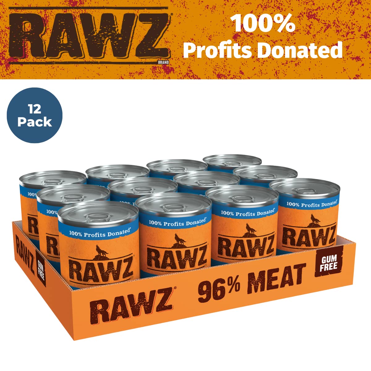 Rawz sin gomas, fórmula limpia para perros activos