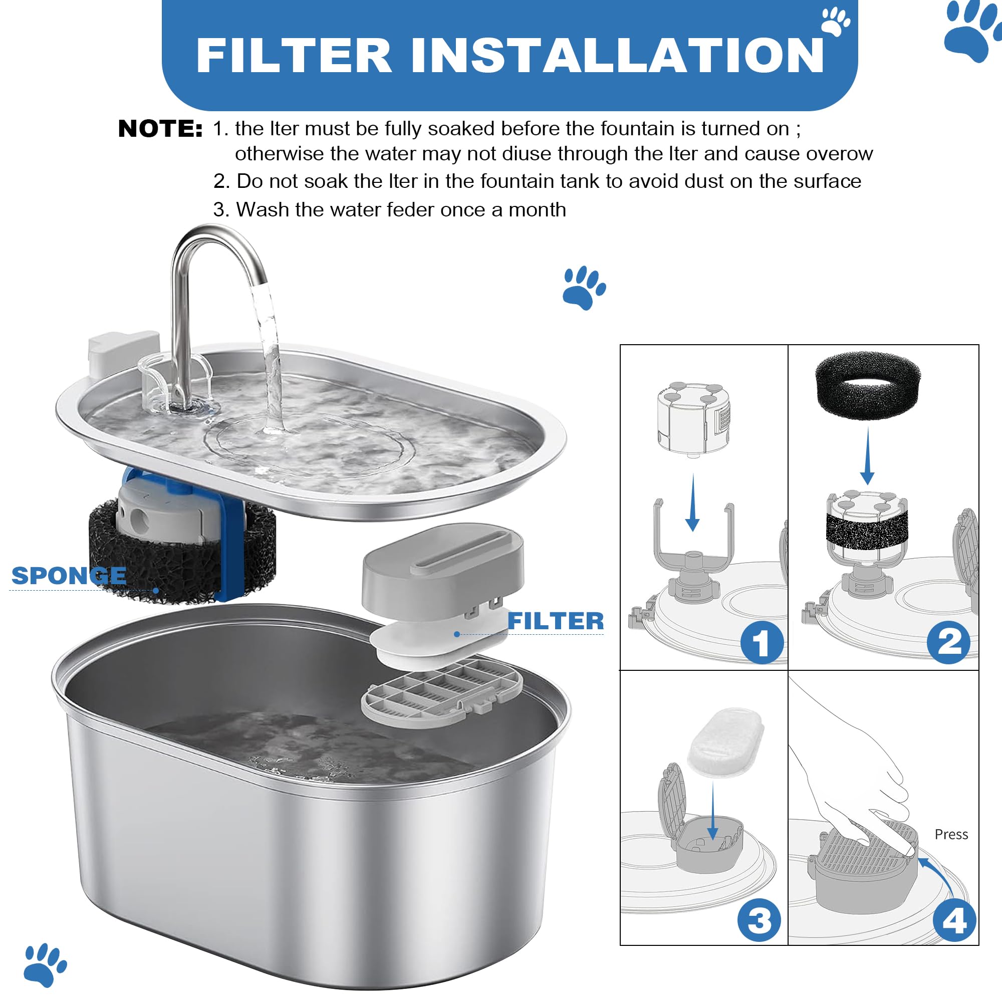 RBAYSALE control de olores y pelos en agua para gatos