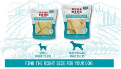 Real Hide masticables con enzimas para un aliento más fresco tras la masticación.