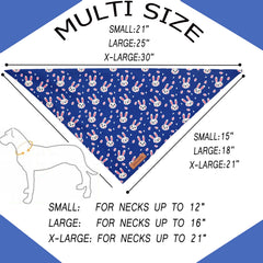 Bandana Realeaf Pascua para perro, dorso, muestra estilo festivo en paseos.