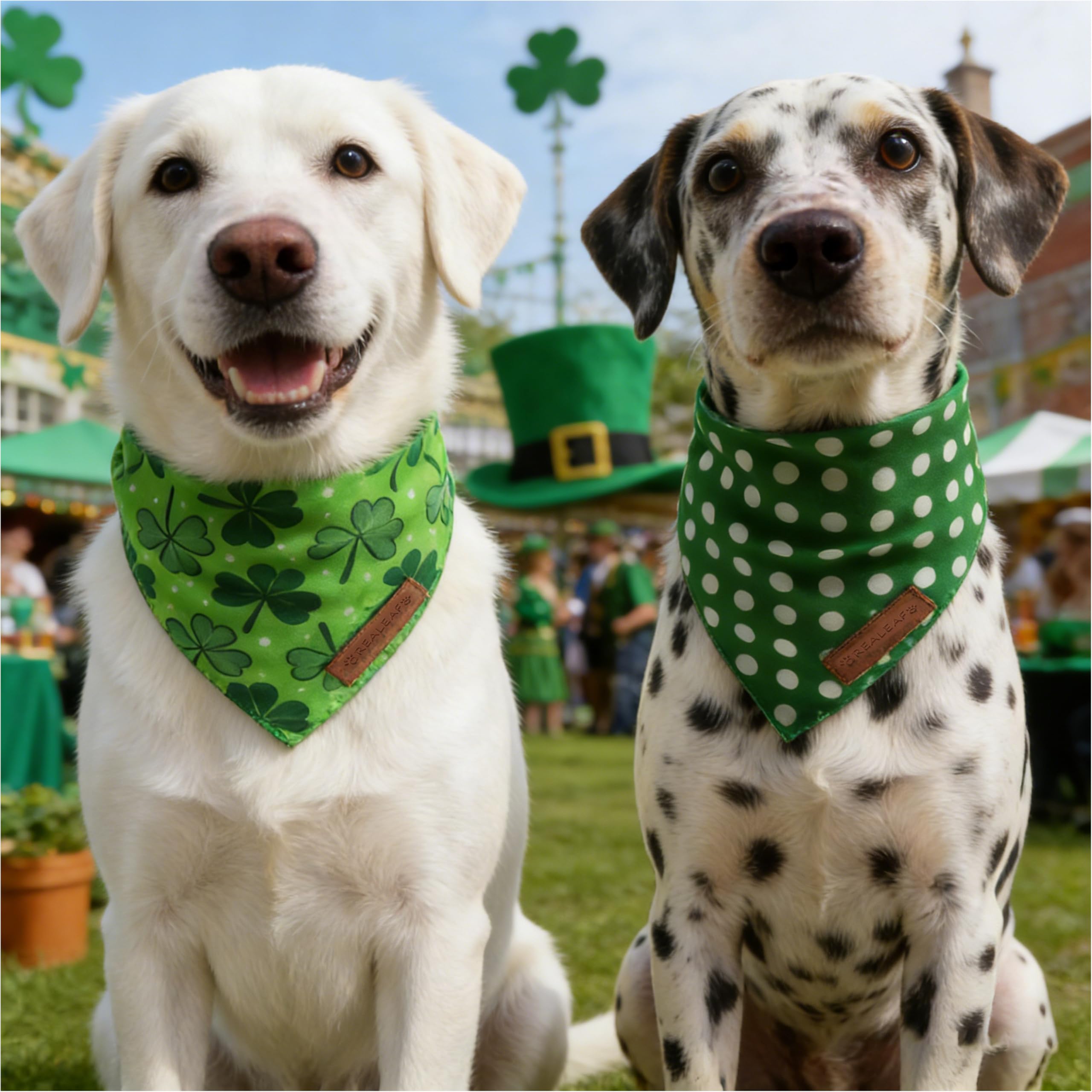 Bandana de Realeaf para sesiones de fotos de San Patricio