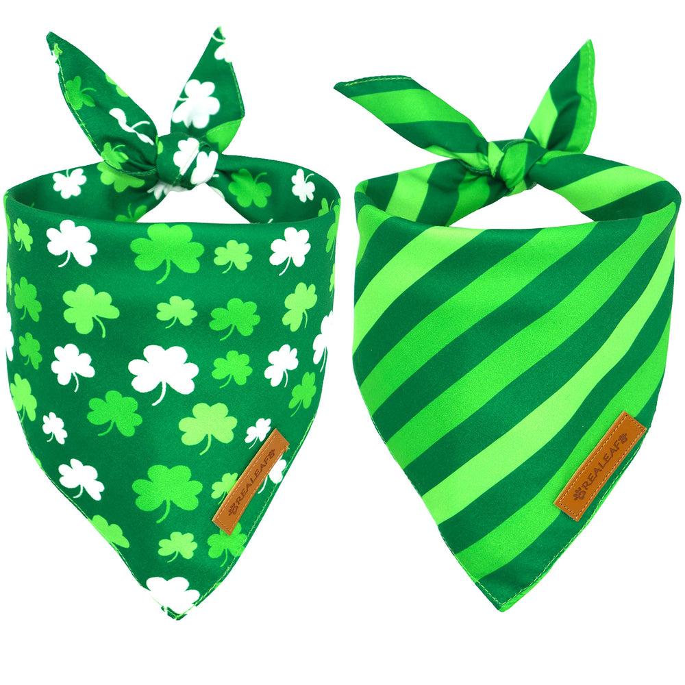 Bandanas Realeaf design Saint-Patrick pour des photos festives.