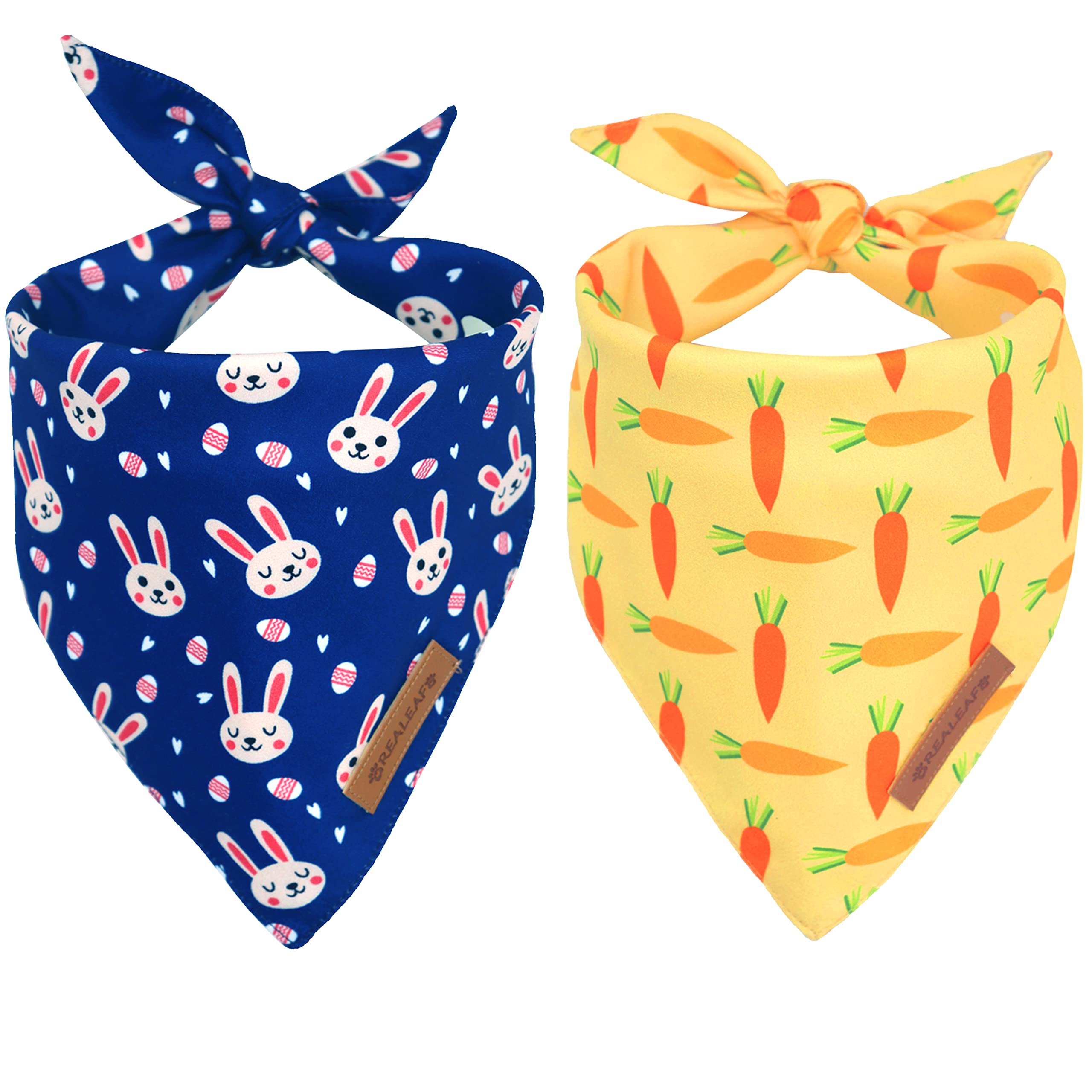 Bandanas de Pascua Realeaf para perro, dos piezas, ideal para sesiones de fotos festivas