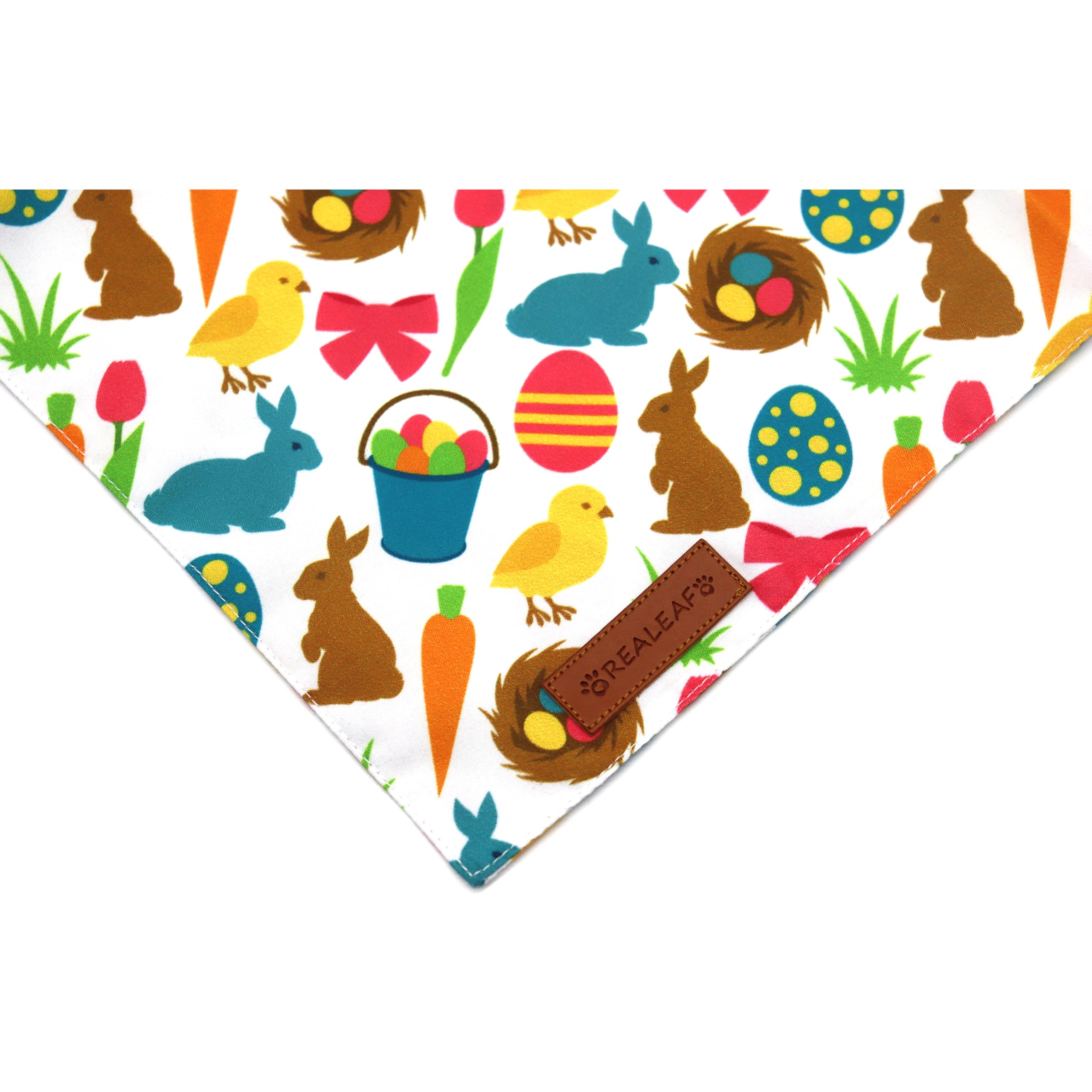 Bandana Realeaf para perro Pascua tallas-grandes: ajuste cómodo para perros grandes.