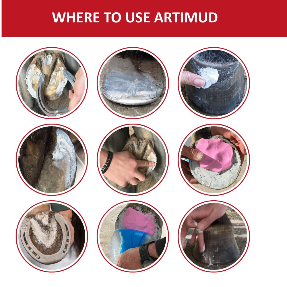 Red Horse Products Artimud aplicacion ranilla y suela, uso práctico en zonas sensibles