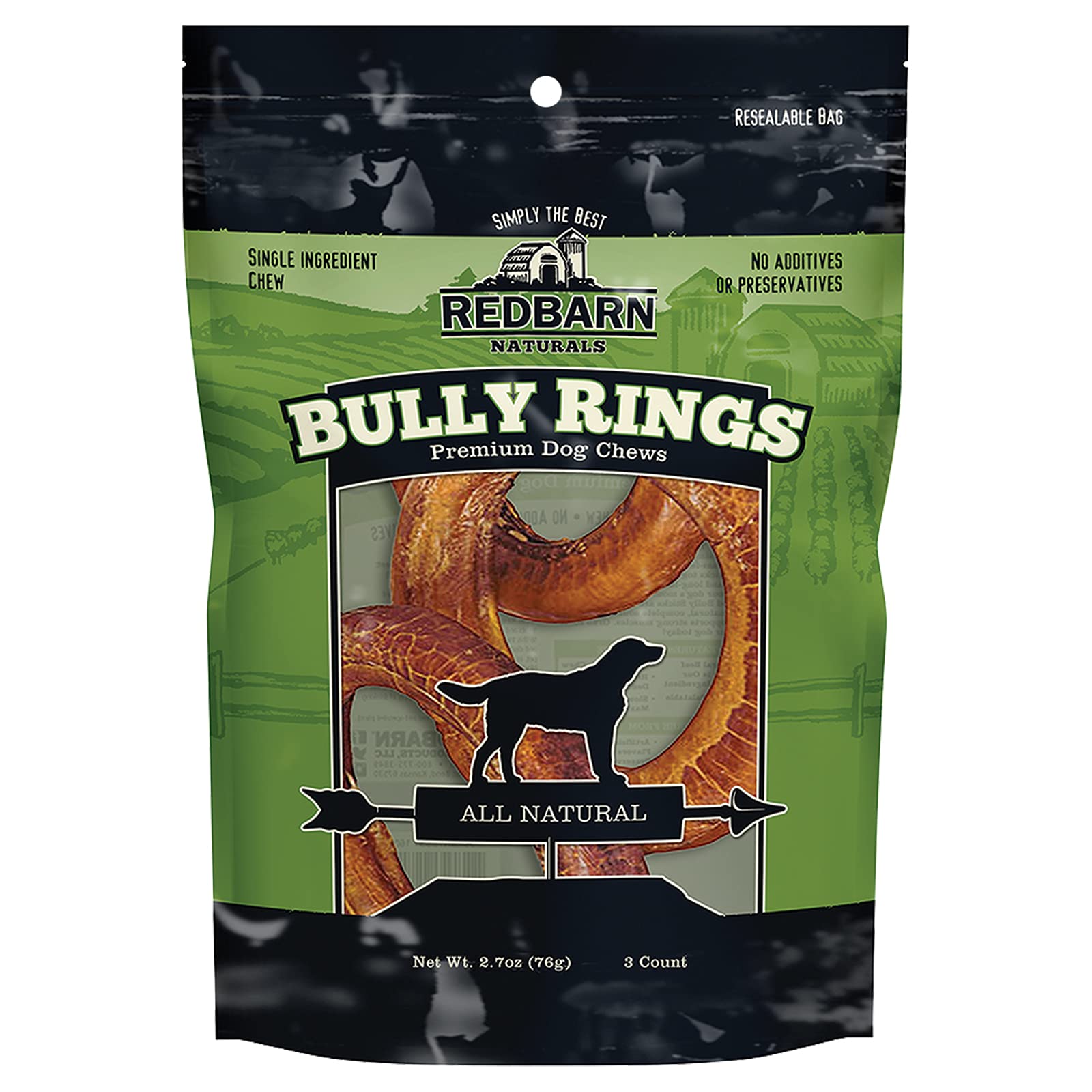 Redbarn Bully Rings empaque 2 paquetes, opción duradera para perros activos