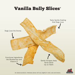 Redbarn Bully Slices con gravy secreto, cobertura sabrosa para masticar.