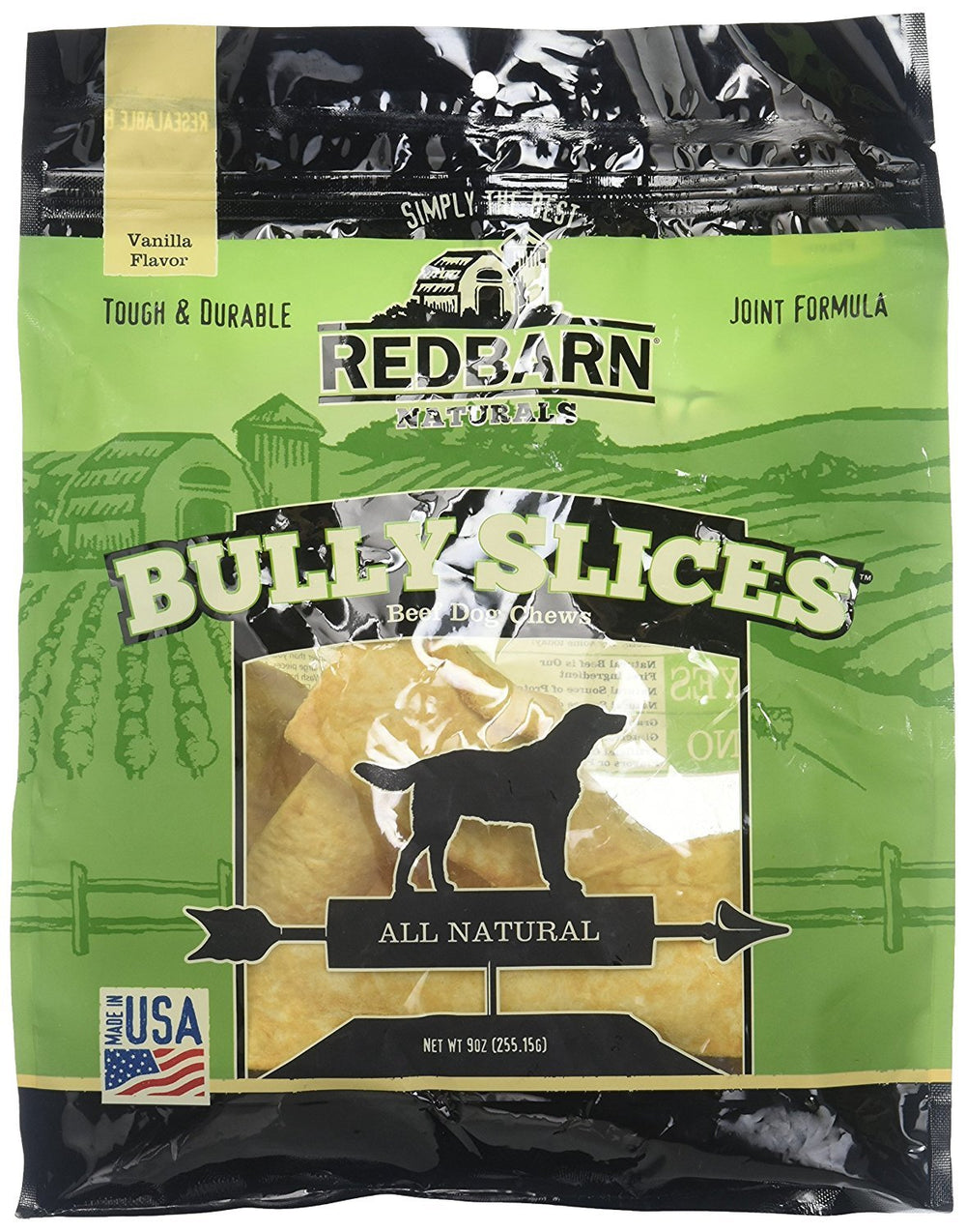 Rebanadas Redbarn Bully sin conservantes ni colorantes artificiales.